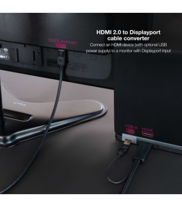 Cable HDMI a DisplayPort 1,8m NANOCABLE