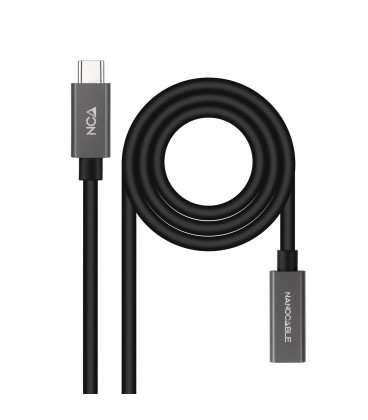 Cable Prolongador USB-C Macho Hembra USB3.2 0,5m NANOCABLE