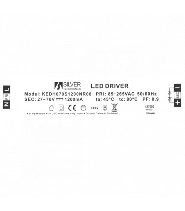Driver 48W para Panel LED de 600x600mm