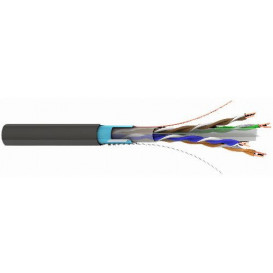 Cable FTP Cat6 CU EXTERIOR NEGRO (305m) TECATEL
