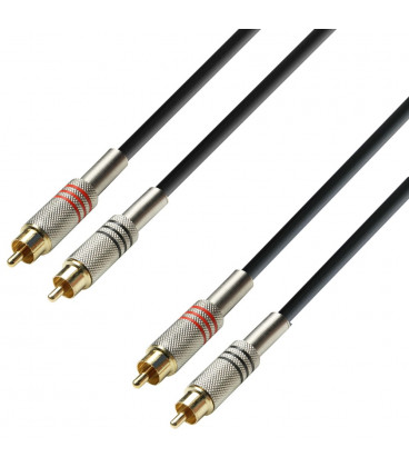 Cable RCA 2 Machos a 2 RCA Machos 3m K3