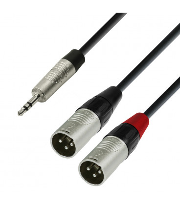 Cable JACK 3,5 ST a 2 XLR Macho 3m
