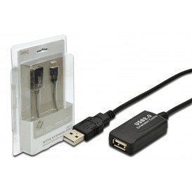 Prolongador Cable USB 2.0 Activo 5m DIGITUS