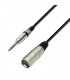 Cable XLR Macho a JACK 6,3 Stereo 3m