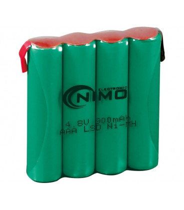 Pack Baterias 4,8V/900mA NiMh AAAx4