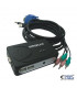 KVM USB 2 PC con AUDIO