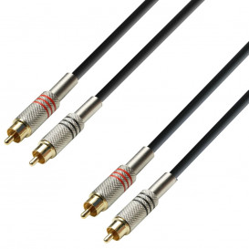 Cable RCA 2 Machos a 2 RCA Machos 6m K3