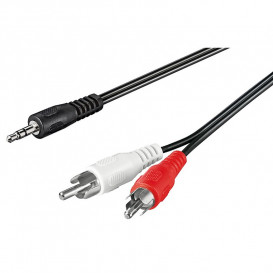 Cable JACK 3,5 Stereo Macho a 2RCA Macho 10m