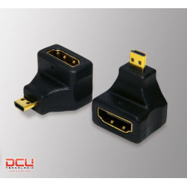 Adaptador HDMI Hembra-MicroHDMI Macho Acodado 90º