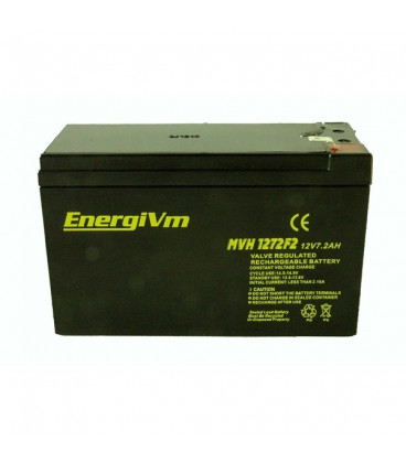 Bateria PLOMO 12V 7,2Ah UPS/Sais medidas 151x65x95mm ENERGIVM