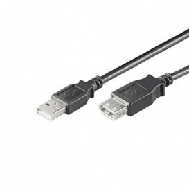 Cable USB 2.0 A macho a hembra Prolongador 0,3m