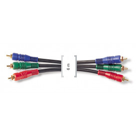 Cable RGB 3 RCA a 3 RCA  6m