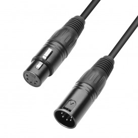 Cable DMX XLR Macho 5P a XLR Hembra 5P 6mts