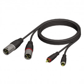 More about Cable XLR 2 Macho a 2 RCA Macho 1,5m