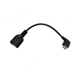 Cable USB 2.0 a MicroUSB B OTG acodado