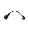 Cable USB 2.0 a MicroUSB B OTG acodado