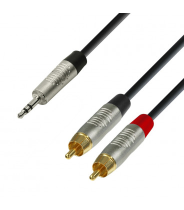 Cable JACK 3,5 ST Macho a 2RCA Macho 1,5m REAN