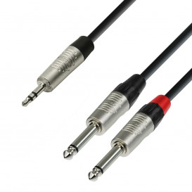 Cable JACK 3,5 ST a 2 JACK 6,3 1,5m REAN-NEUTR