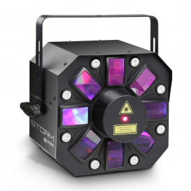 More about Efecto LED 5x3W 3en1 RGBWA Strobo Derby y Laser