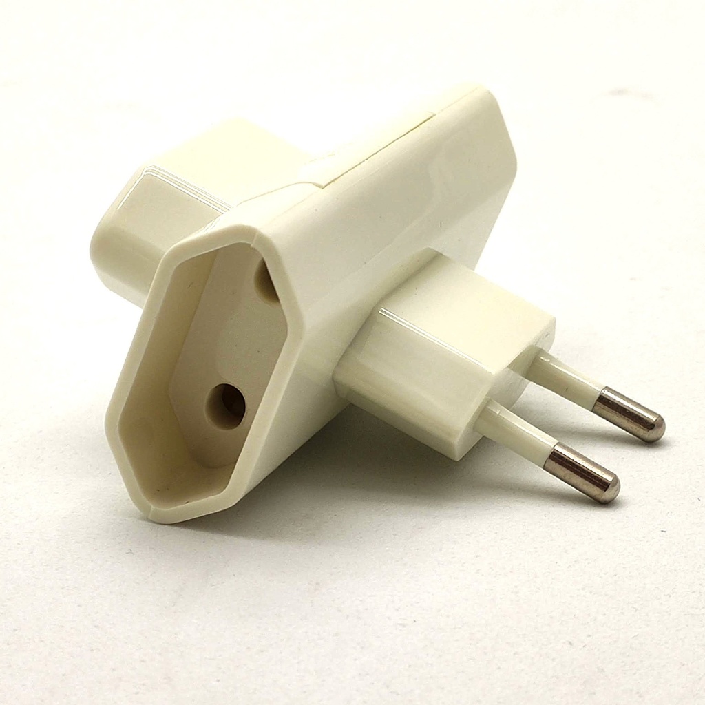 ADAPTADOR Red Electrica 3 Tomas Bipolar 4mm 10A 2500W (TRIPLE)