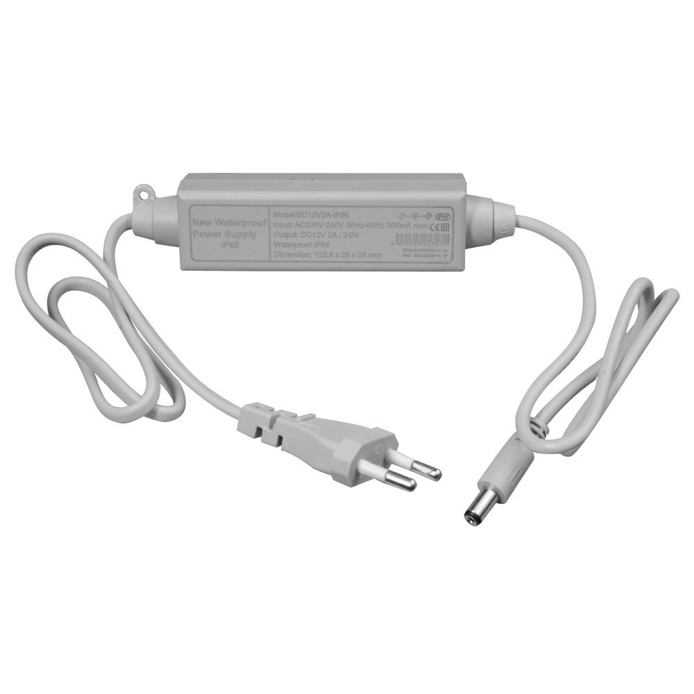 Alimentador Fijo 12Vdc 2Amp 24W 2,1mm IP66