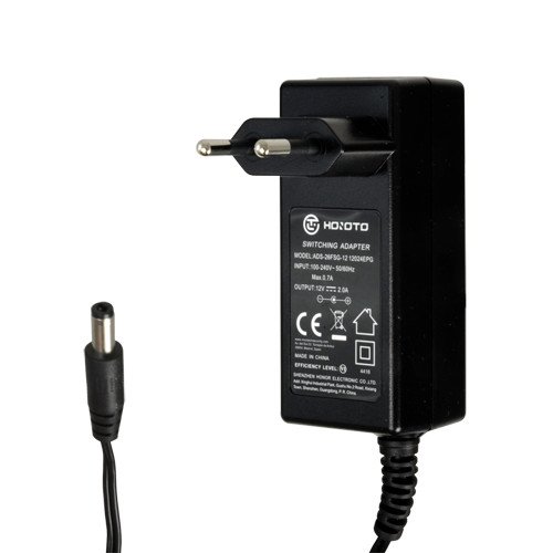 Alimentador Fijo 12Vdc 2Amp 24W 5,5x2,1mm CCTV