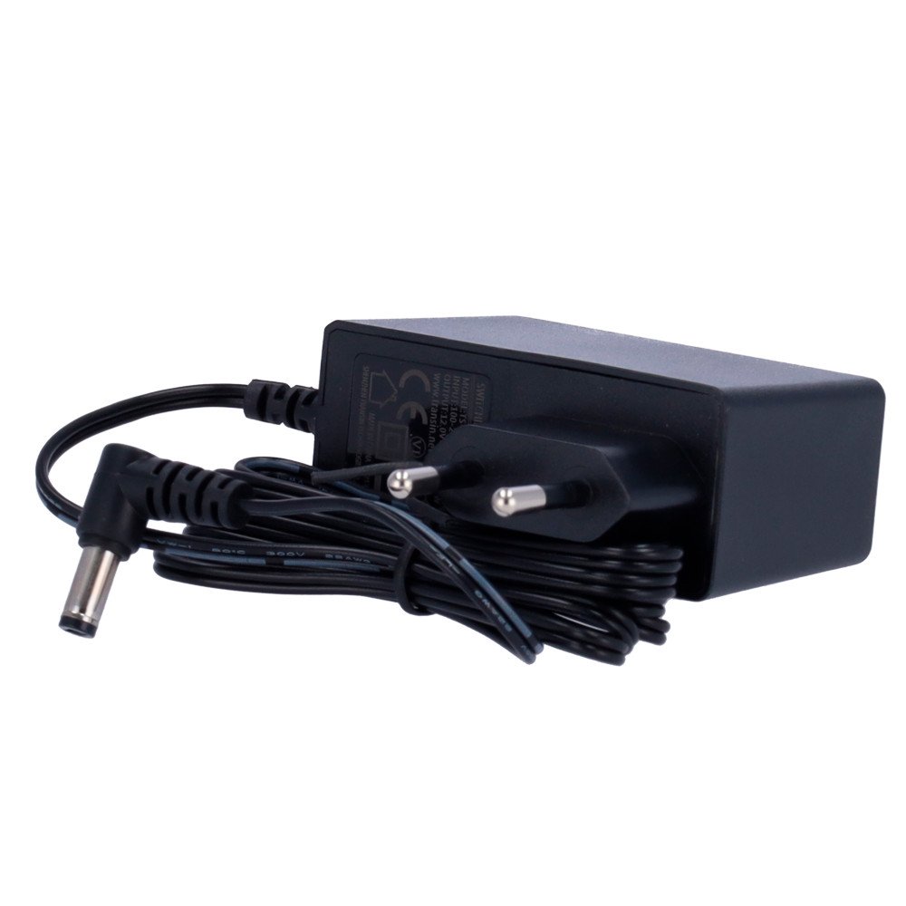Alimentador Fijo 12Vdc 2A 24W 5,5x2,1mm Acodado CCTV