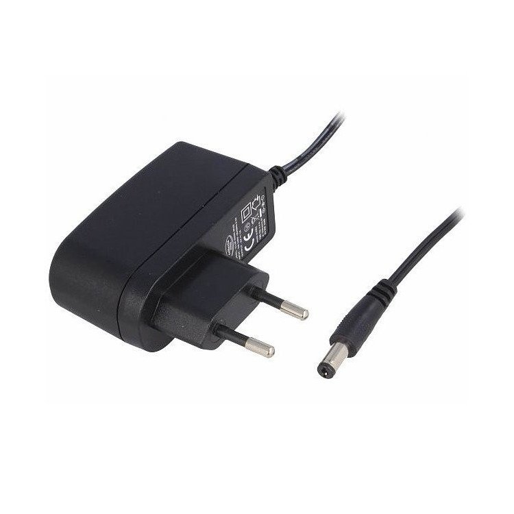 Alimentador Salida Fija 12Vdc 1A 12W Conector 5,5x2,1mm Centro Negativo