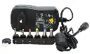 Alimentador Regulable Manual 3V-12Vdc 7,2W 600mAh con 6 conectores PCE600-UNI