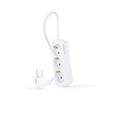 BASE Múltiple 3 Tomas Schuko con Cable de 1,4m BLANCA