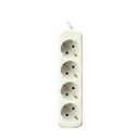 BASE Múltiple 4 Tomas Schuko con Cable 1,5m BLANCO