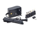 Alimentador Regulable Manual 3V-12Vdc 1500mAh 18W con 6 Conectores  37200045